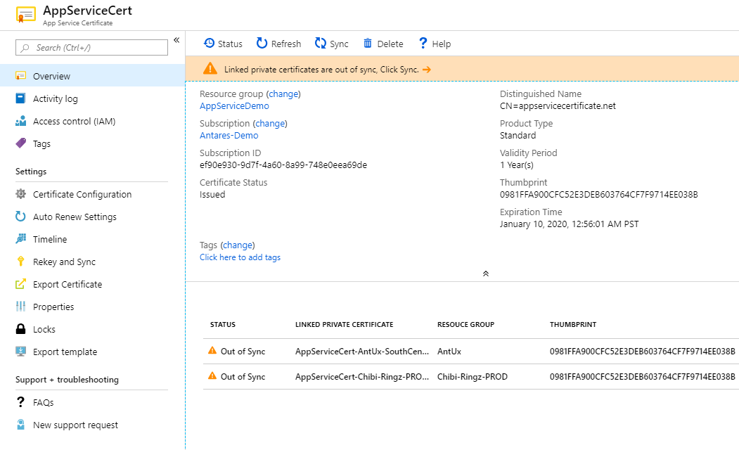 App Service Certificate Overview App Service Certificate Overview